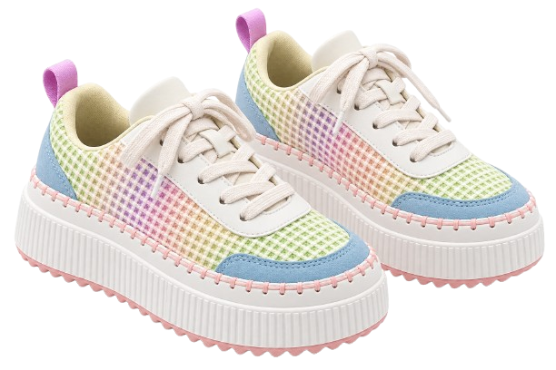 Pastel Woven Platform Sneakers image 5