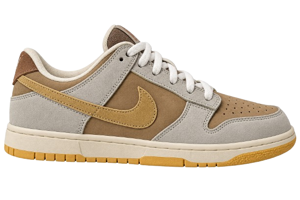 Nike Earth-Tone Suede Low-Top Sneakers image 1