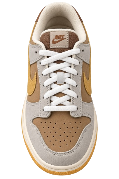 Nike Earth-Tone Suede Low-Top Sneakers image 2
